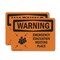 Signmission Emergency Evacuation Meeting Place With Symbol, 7 in W x Rectangle, Vinyl Decal OS-2PACK-WS-D-57-L-12109 - alternate 1